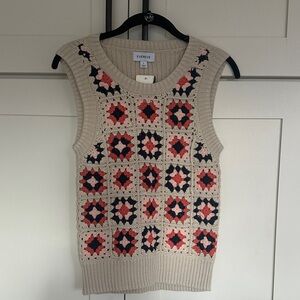 Evereve Tia Crochet Sweater Tank